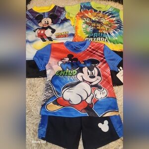 NEW - 4 TODDLER BOYS SHORT SETS (SIZE 18M)